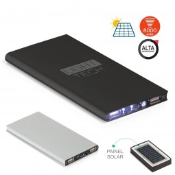 Carregador Power Bank personalizado 8000mAh com Painel Solar Ceres