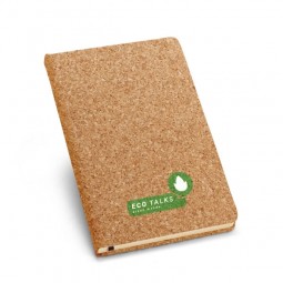 Caderno eco capa cortiça personalizado para brindes 93489