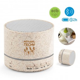 caixa de som, eco, fibra de palha de trigo personalizada para brindes