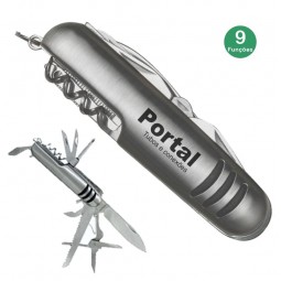 Canivete 9 funções personalizável, disponível em São Paulo, Florianópolis e Curitiba
