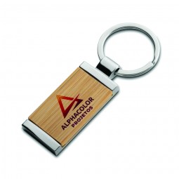 Chaveiro de Metal e Bambu CH7050