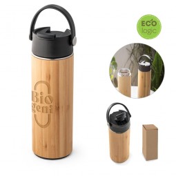 Garrafa Squeeze bambu personalizada para brindes