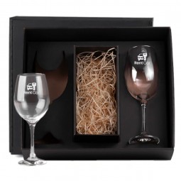 Jogo de taças de vidro para vinho com 2 peças VI-28612