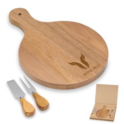 Kit Queijo madeira personalizado 