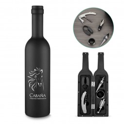 Kit Vinho Garrafa 5 peças personalizado para brindes