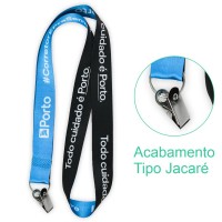  Cordão para Crachá Jacaré