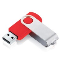 Pen Drive giratório vermelho