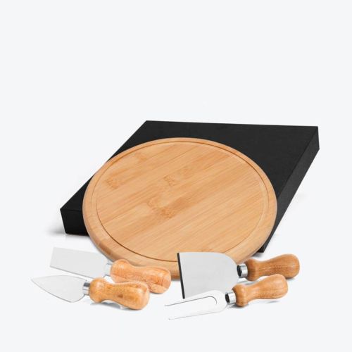 Conjunto para queijo em bambu PD-15043