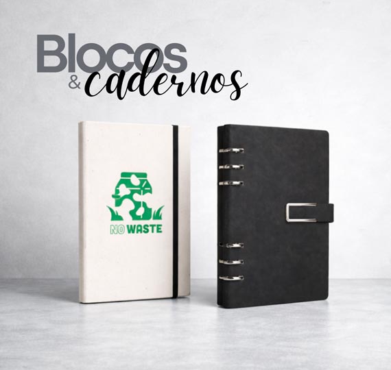 Blocos e cadernos personalizados